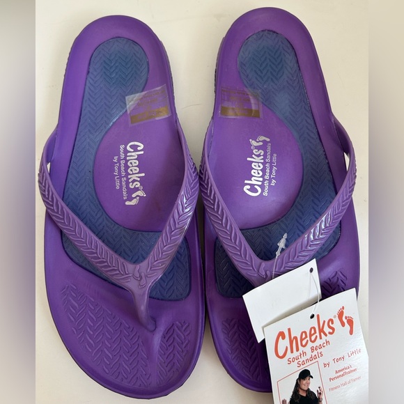 Cheeks Women's Purple Sandals - Picture 5 of 7